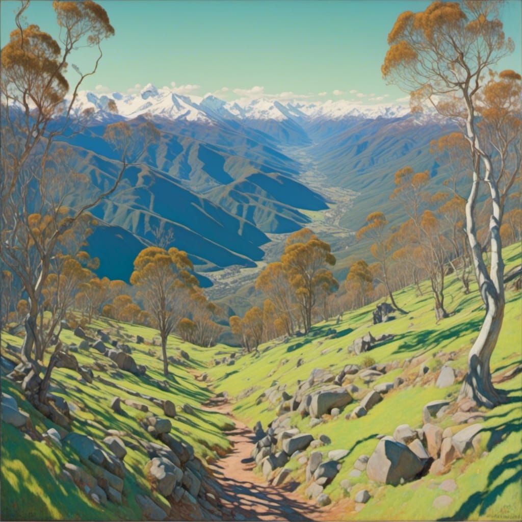 Australian Alps Scenic View