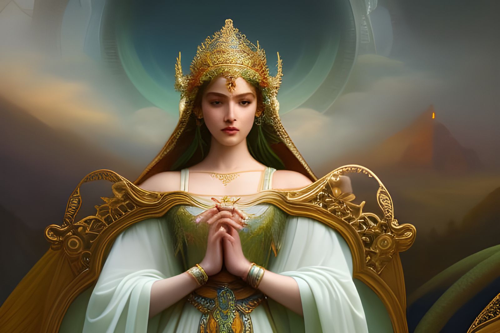 "Gorgeous Goddess of Mercy, Love and Generosity" -3367 - AI Generated Artwork - NightCafe Creator