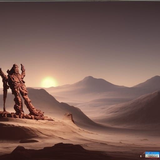 Abandoned idol on mars