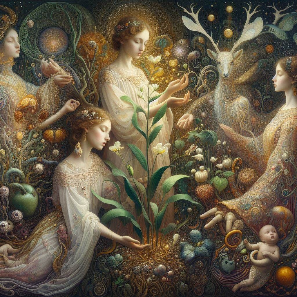 mystical and dreamlike gatherings where witches, spirits, an...