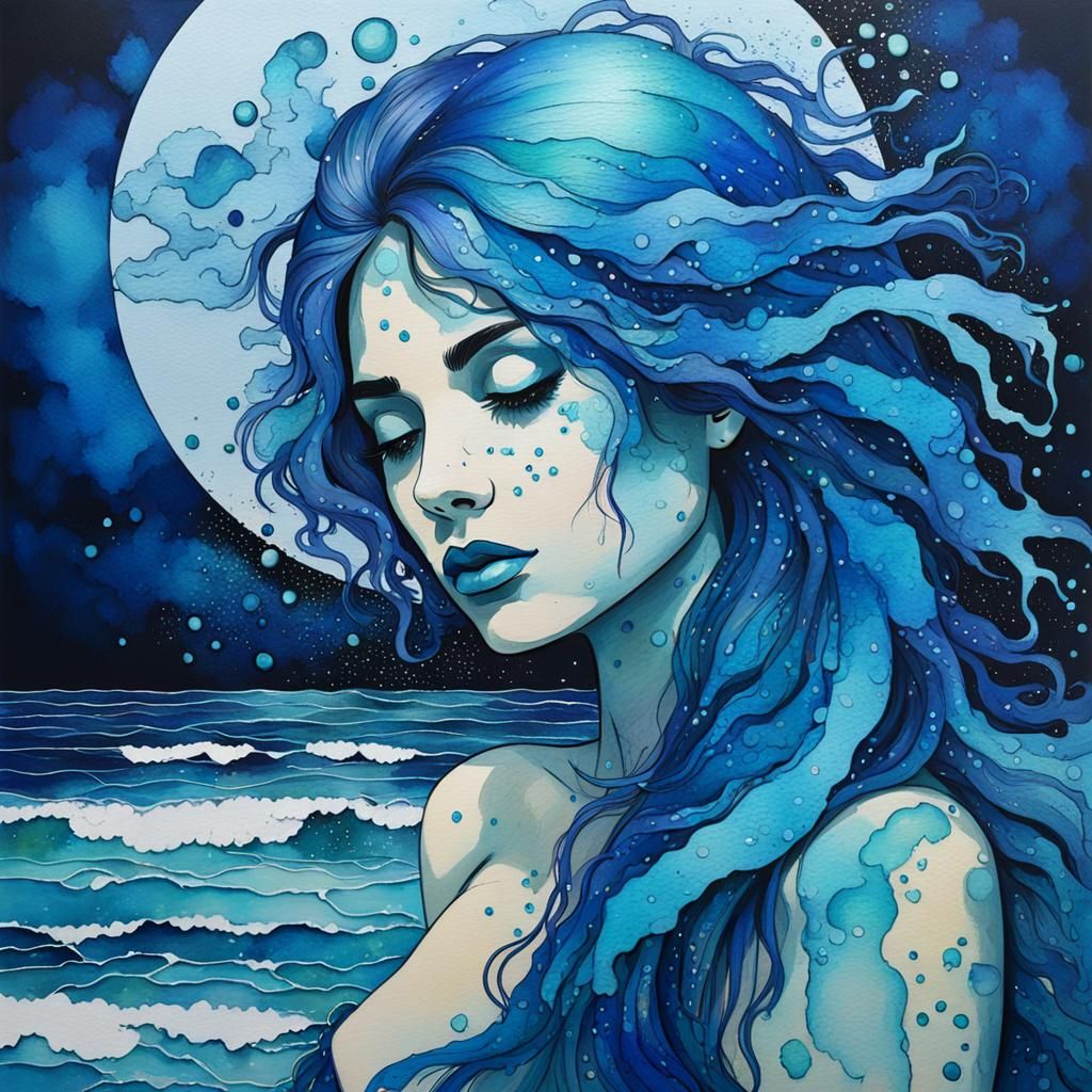 Once in a blue moon  by @Morning Dawn