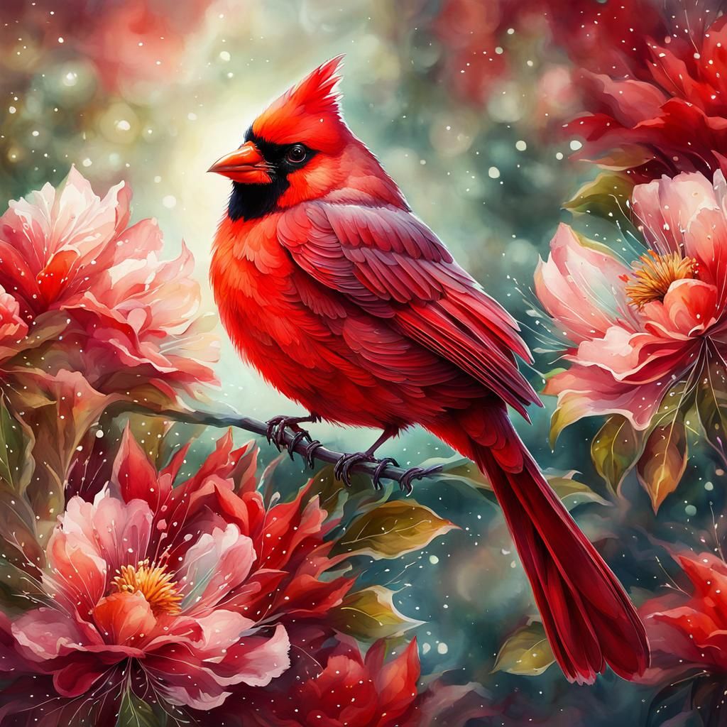 Red Cardinal  by @Yulia 