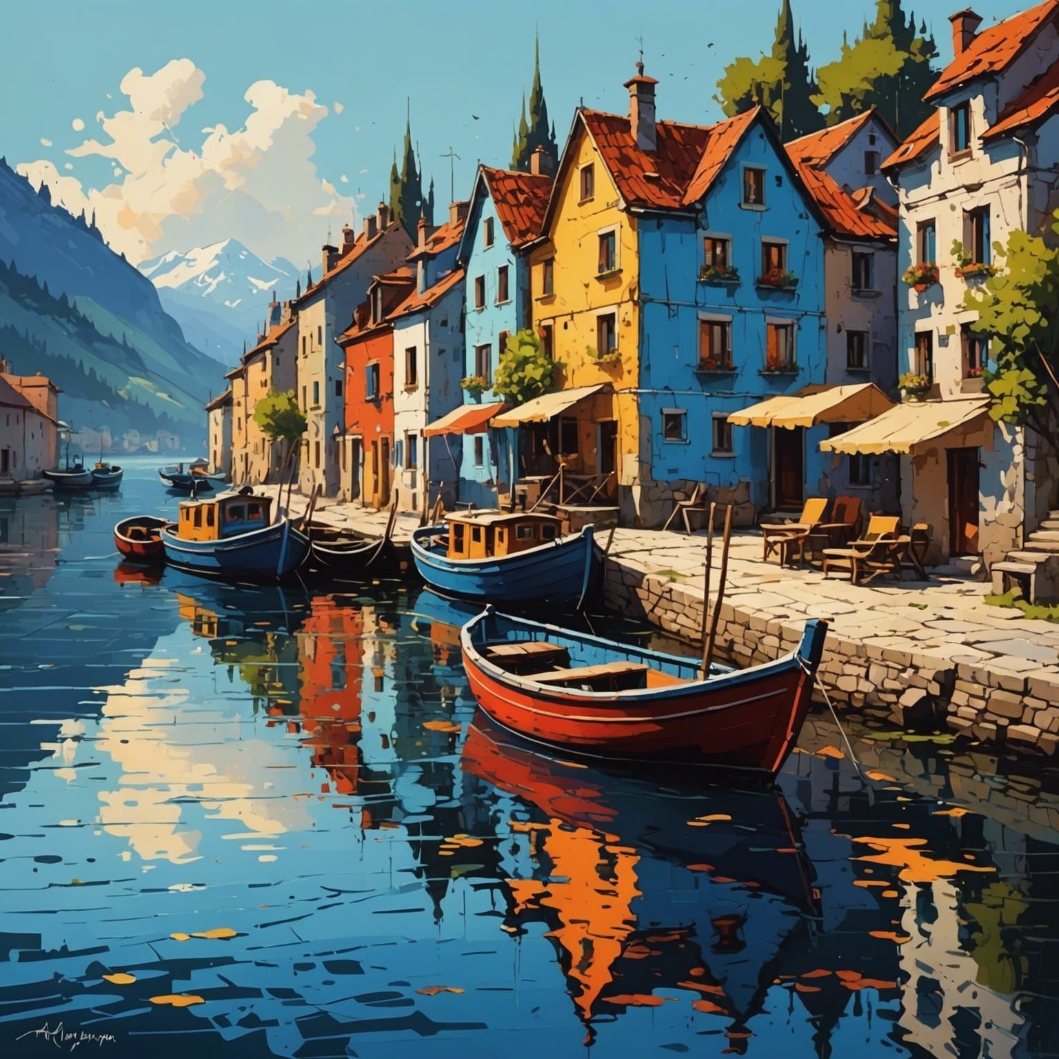 Coastal Village  by @Micheal Bomberger