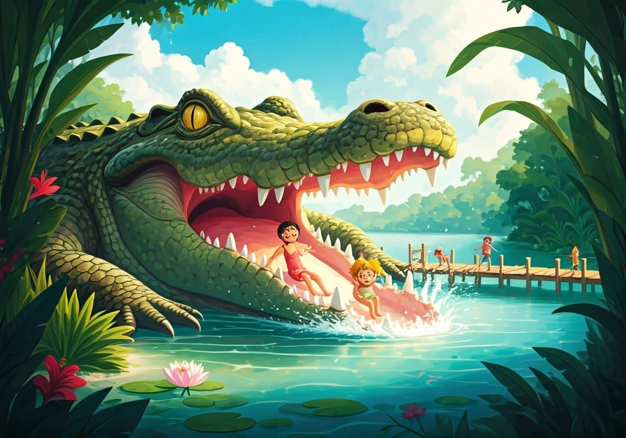 פארק המים - חוות התנינים