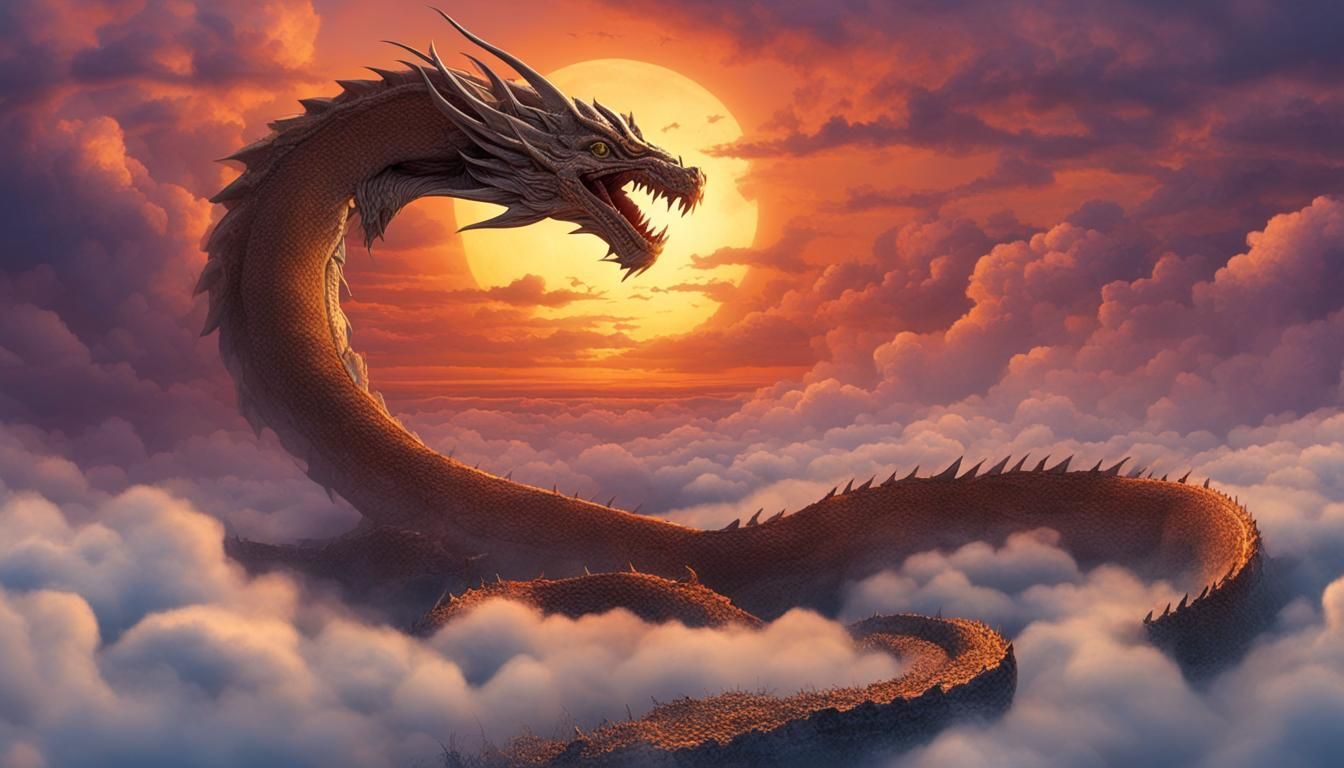 Cloud dragon - AI Generated Artwork - NightCafe Creator