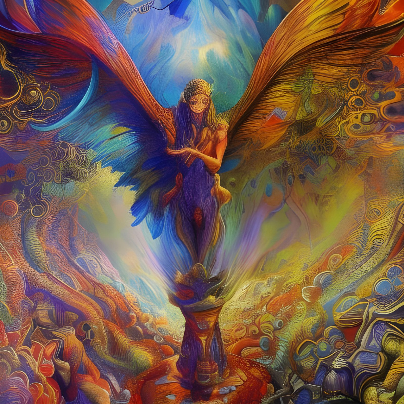 Our Better Angels 54 Don't Put Me on a Pedestal AI Generated Artwork NightCafe Creator