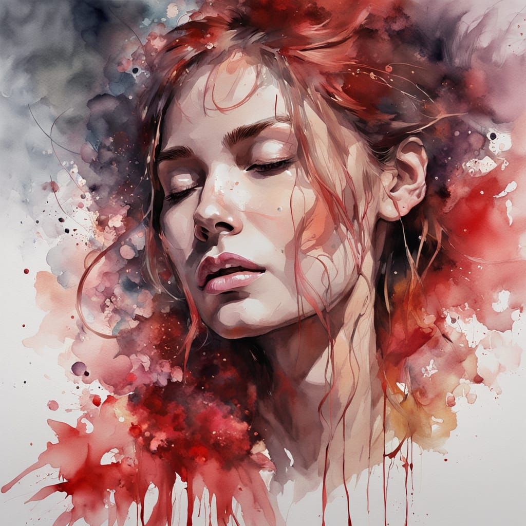 I appear serene, yet within me, quiet storms softly rage..  by @Pintess