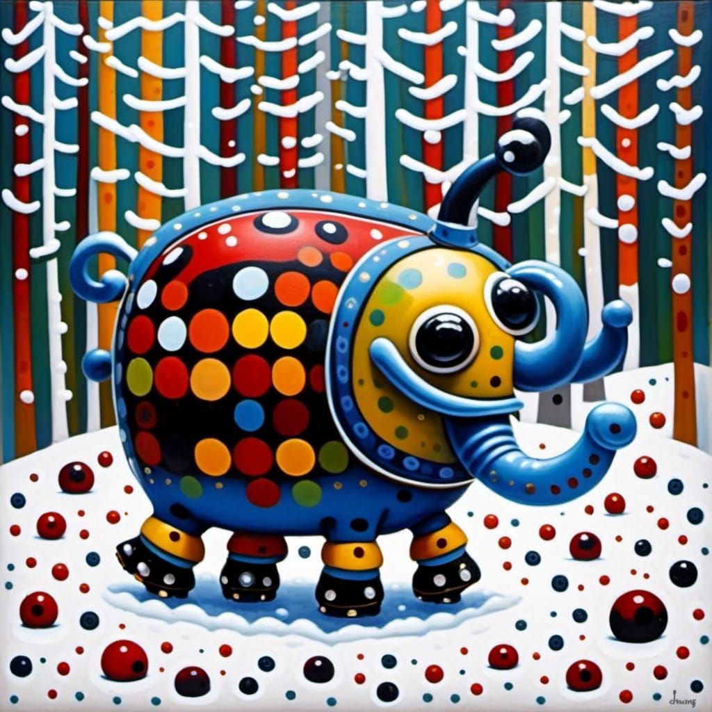 <lora:Elephant Tea:1.0> wonky elephant