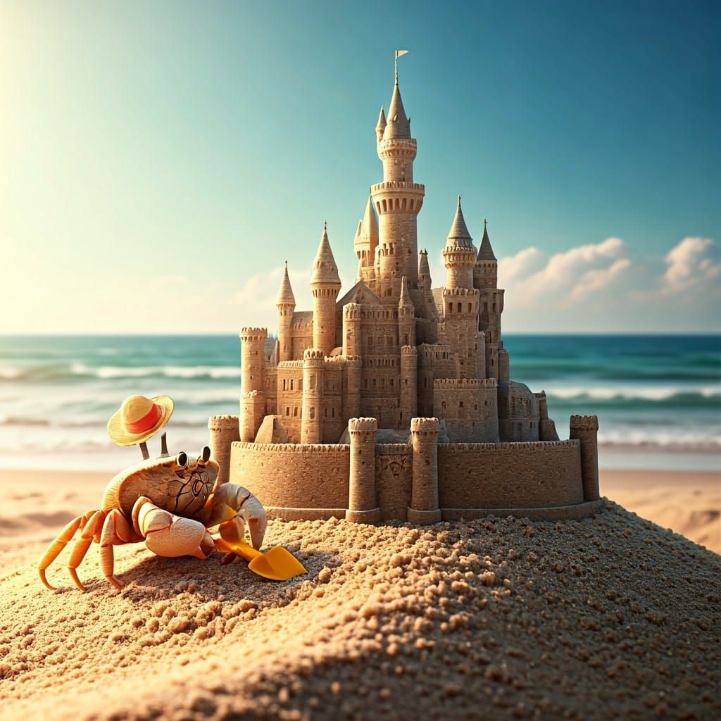 Neuschwanstein Sandcastle  by @Lilsilverfish