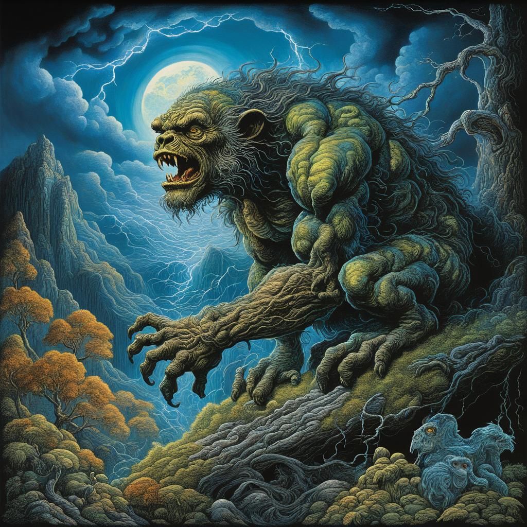 (Creature awakens:1.5) after 
Five hundred year (slumber:1.2...