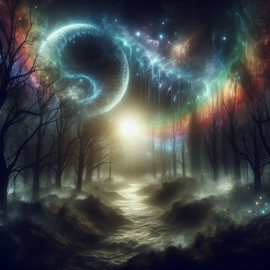 When the night sky drips.....