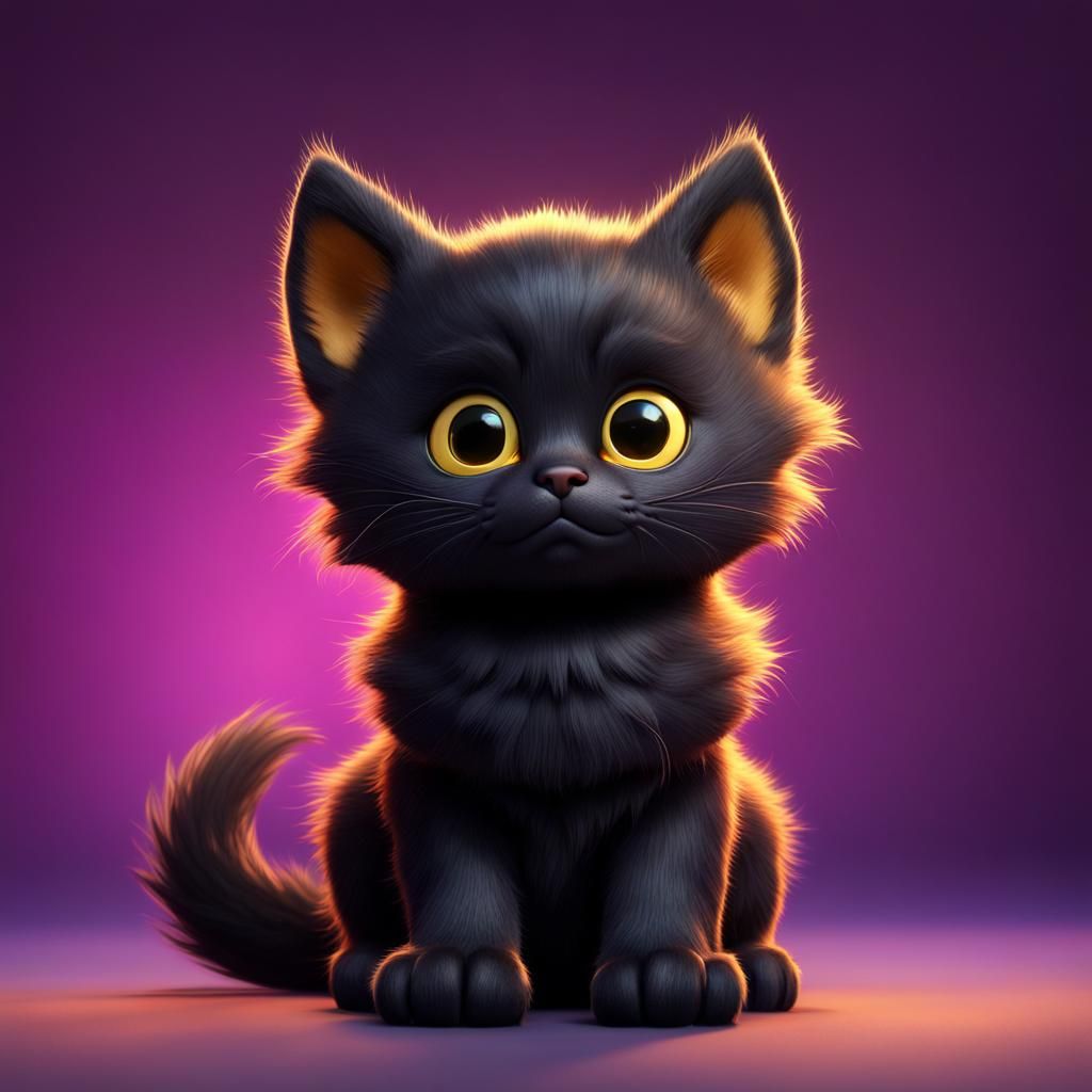 Black cats aren't unlucky, look at this adorable little guy - AI ...