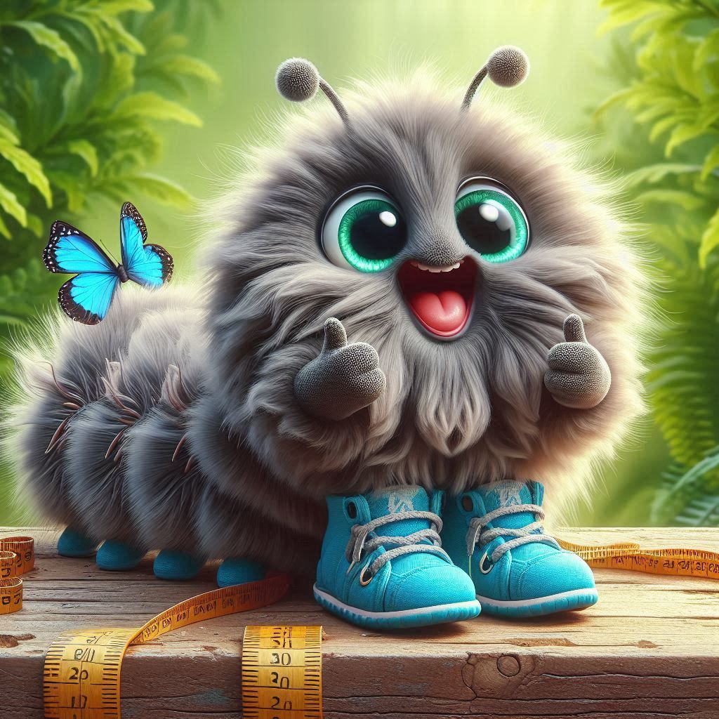 Excited caterpillar