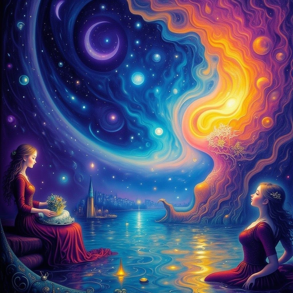 <lora:FS Spellcasting 230:1.0> (streams of flowing wax glowing with inner light,) over lumpy cybernetic popcorn stands, (robotic wrens glide...