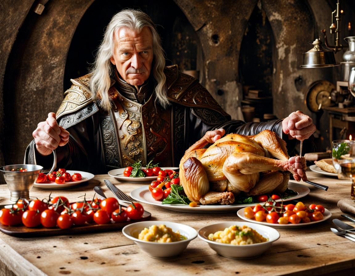 Denethor's Dinner, v2 - AI Generated Artwork - NightCafe Creator