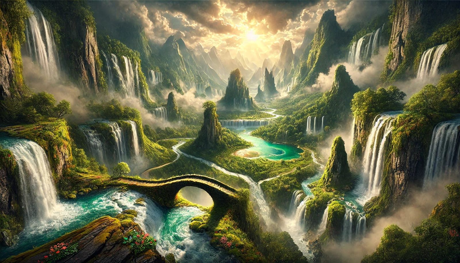 WATERFALLS LANDSCAPE