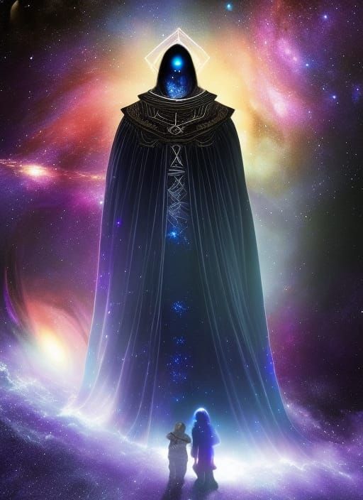 Galan the Mage after absorbing the powers of a black hole.  by @Gnosis8887