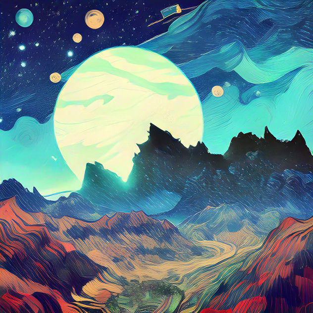Full Moon Rising - AI Generated Artwork - NightCafe Creator