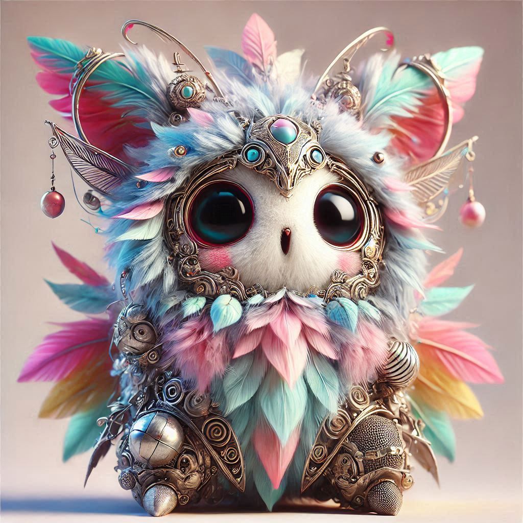 adorable fairy-tale fantasy creature portrait..