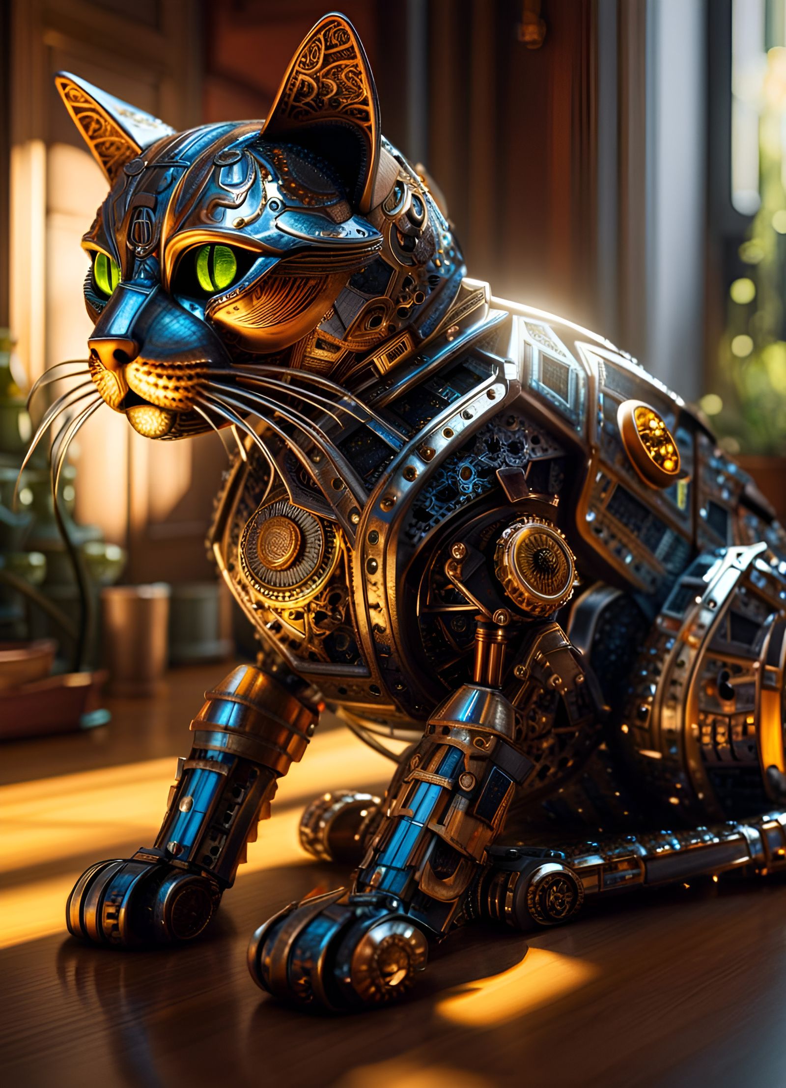 Solar Powered Purr-machine  by @oddley