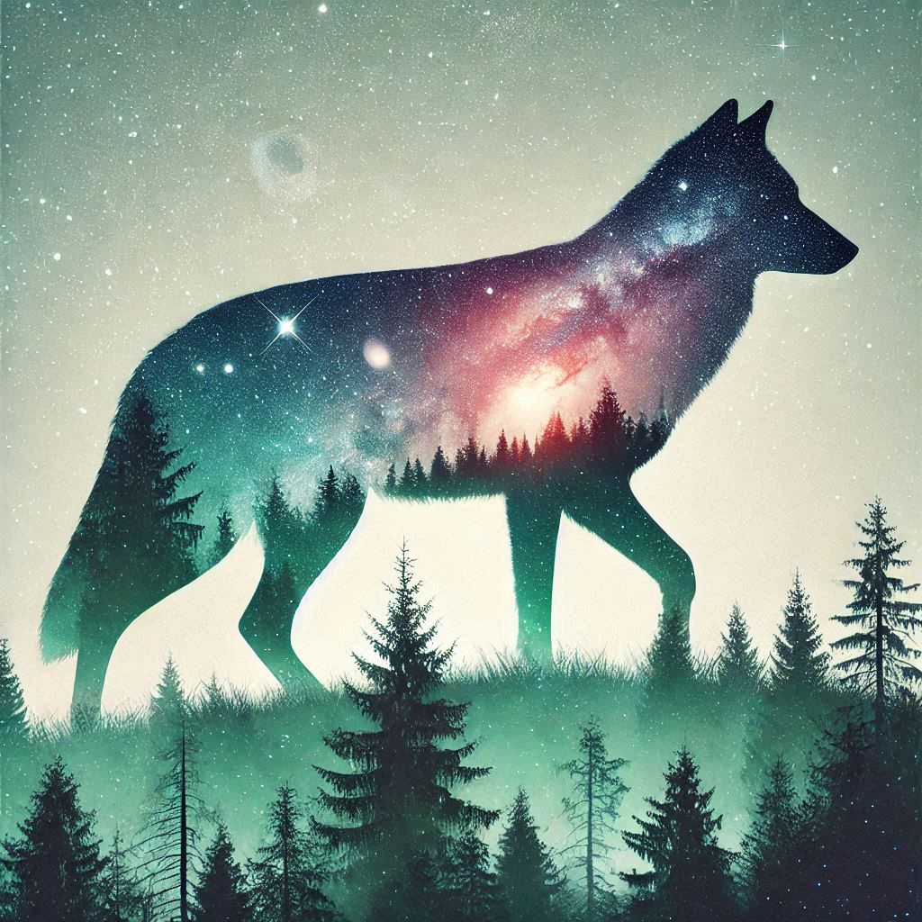 double exposure beautiful fantasy portrait landscape..