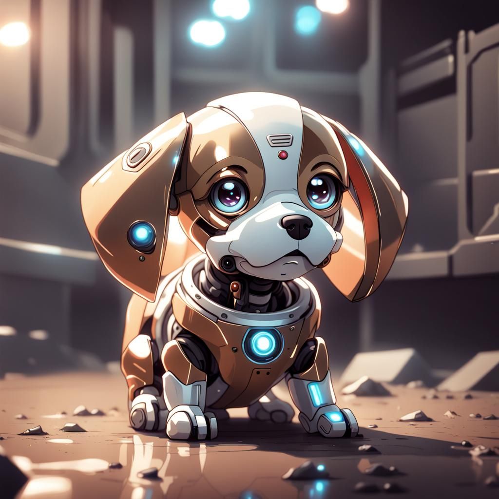 Robo Puppy - Ai Generated Artwork - Nightcafe Creator