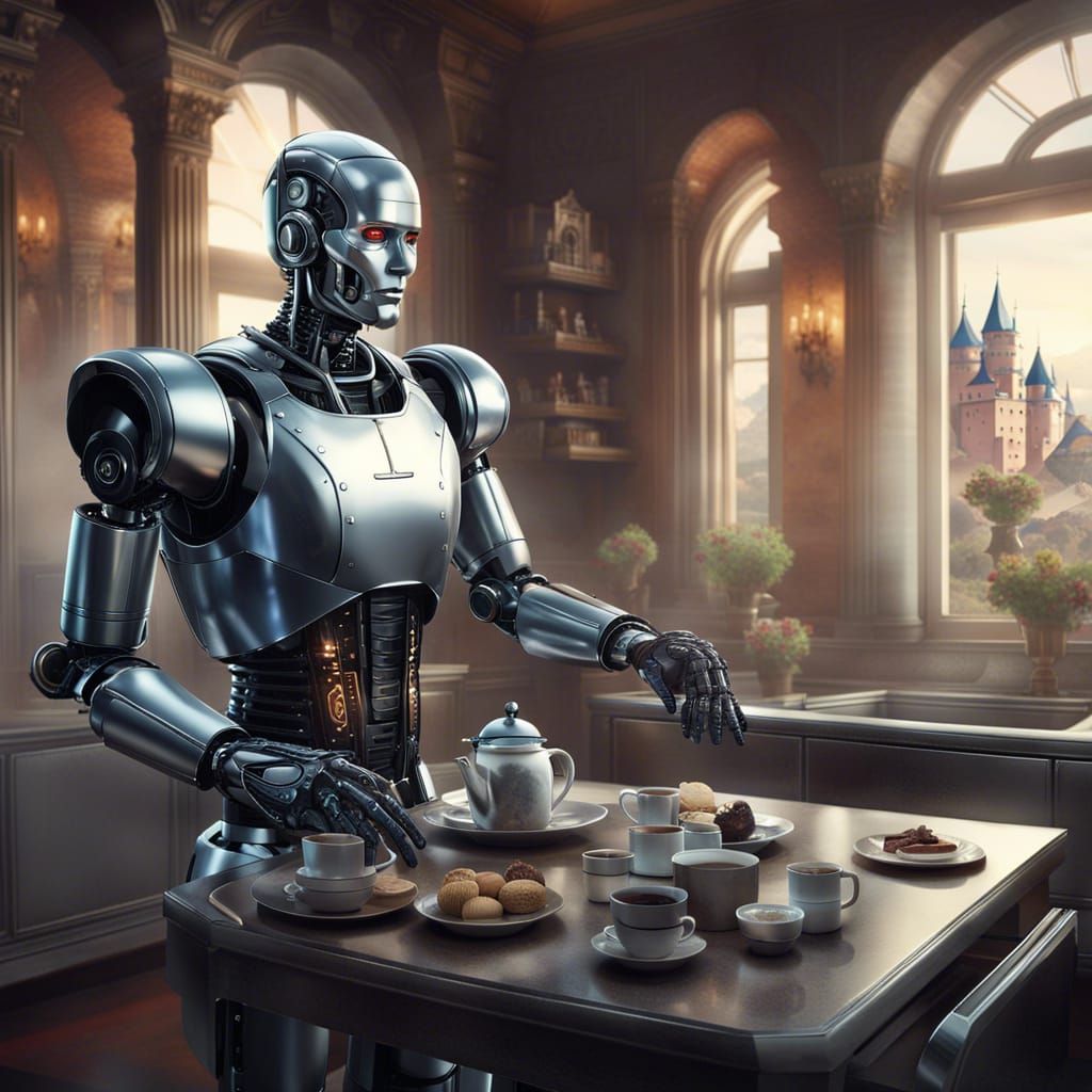 robot butler  by @very old cat