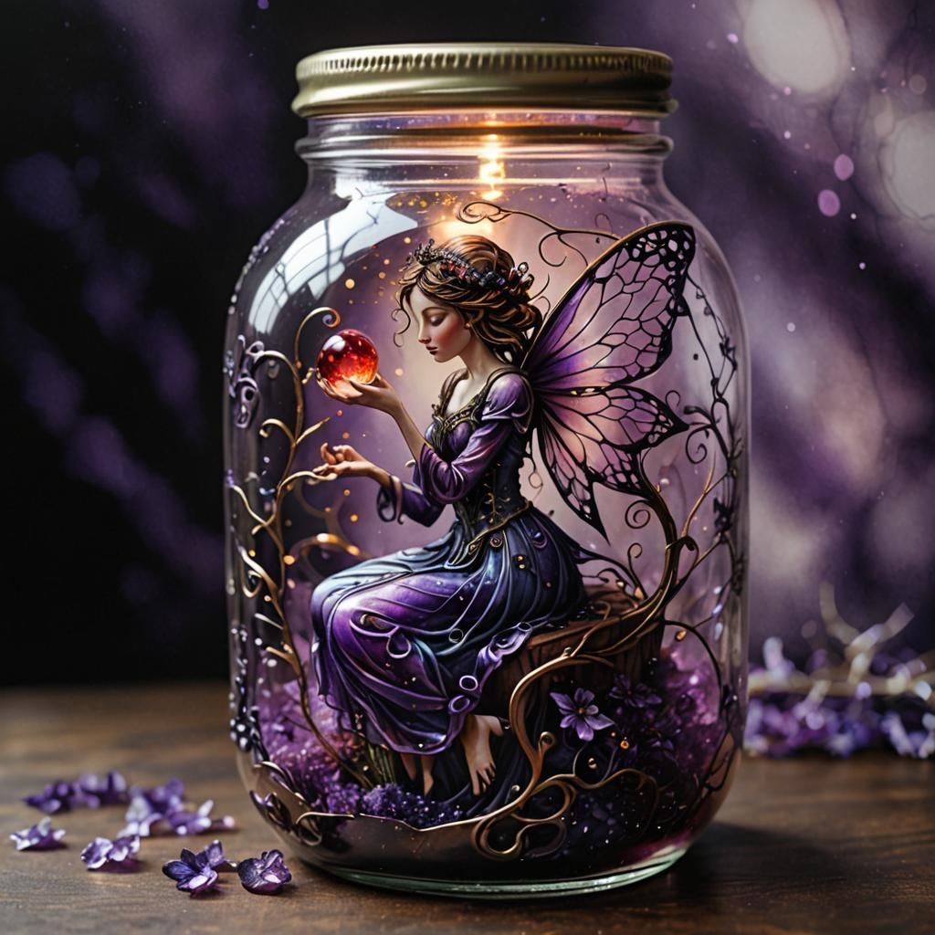 Fairy in a jar.  by @Just another george