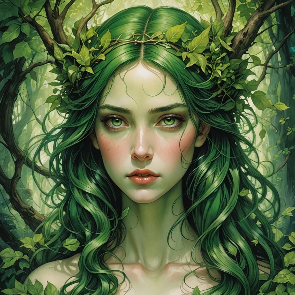 everything is green.