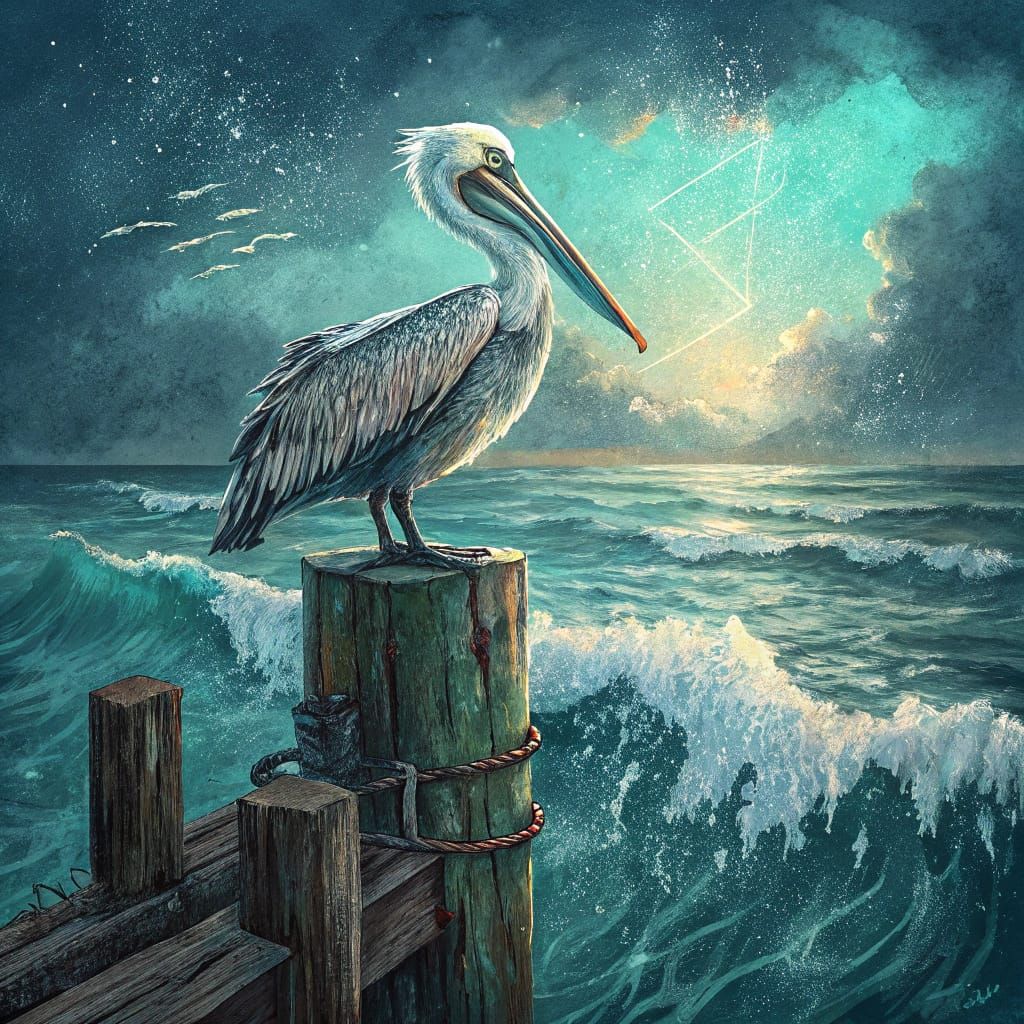 Seabird Sanctuary rehabbed pelican   by @CatSighs