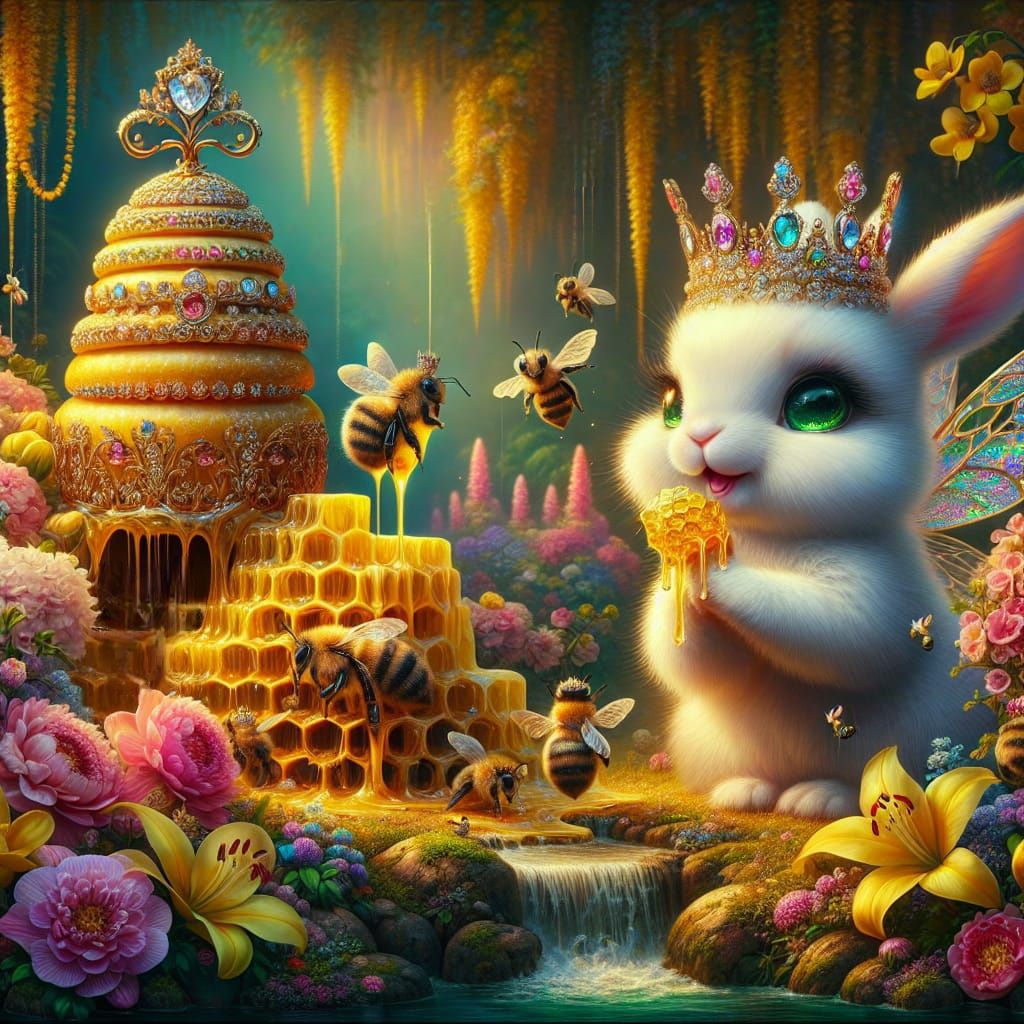 Hun Bun hanging with her Queen BEEstie