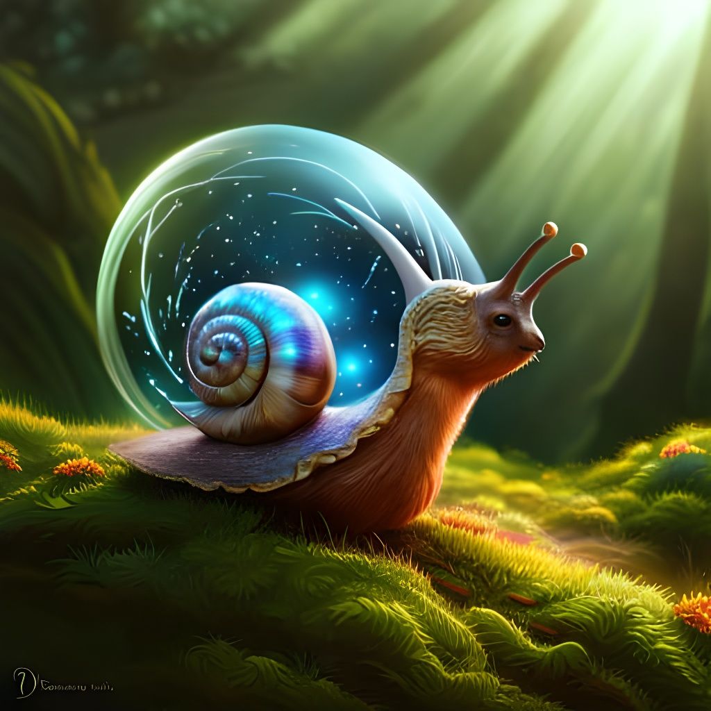 Snail Magic - AI Generated Artwork - NightCafe Creator