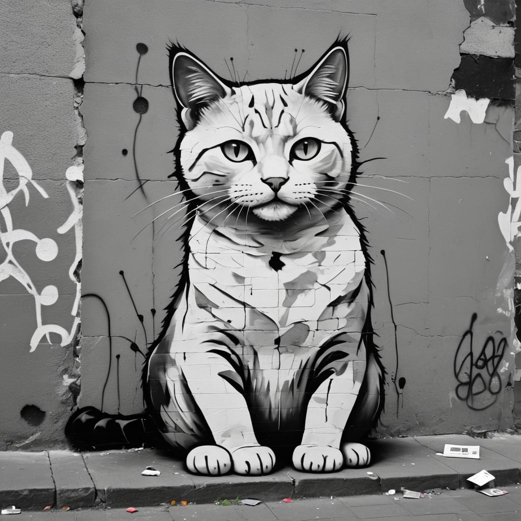 Gato blanco y negro