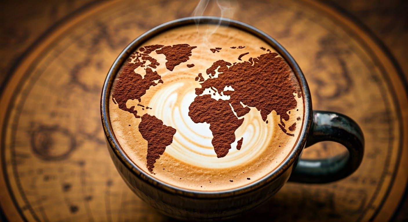 Coffee from around the world   by @undefined