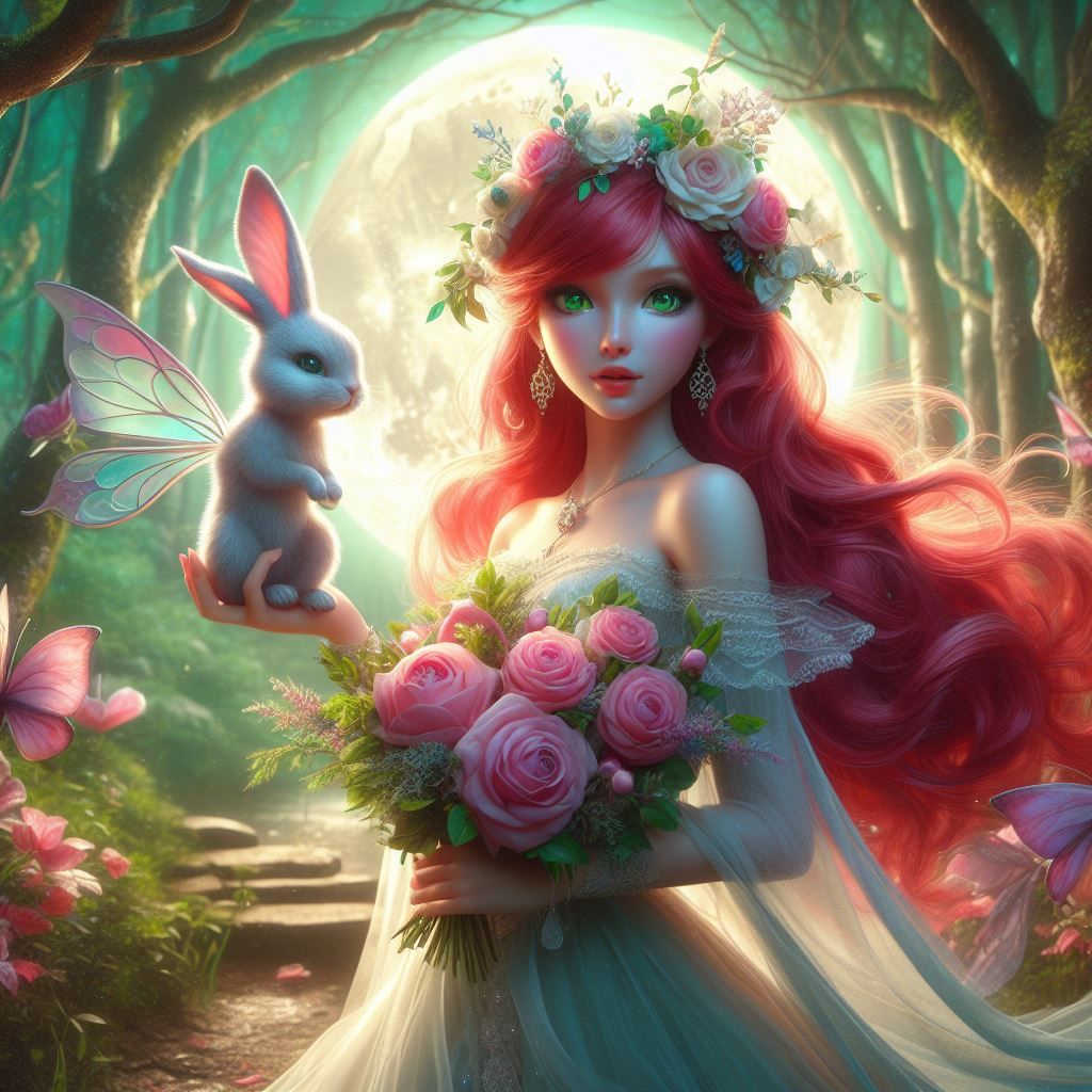 La fée et le lapin.