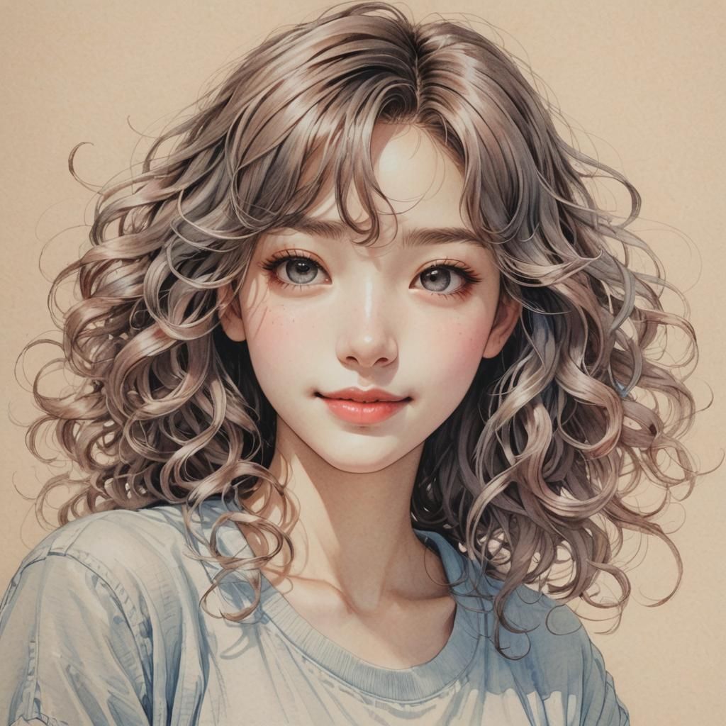 pencil drawing art smile face