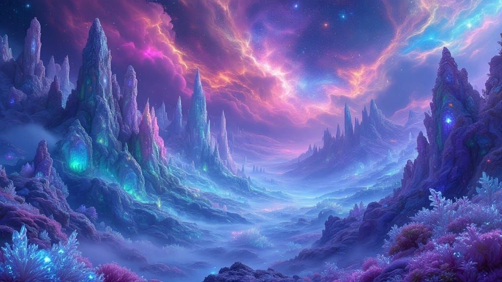 Crystalline Alien World