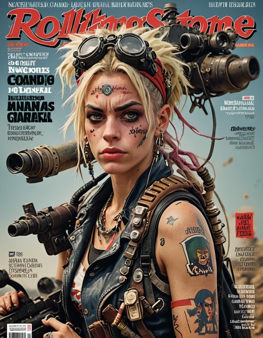 Rolling Stone magazine cover with Tank Girl   by @undefined