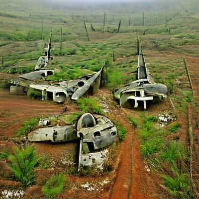 Abandoned war macines
