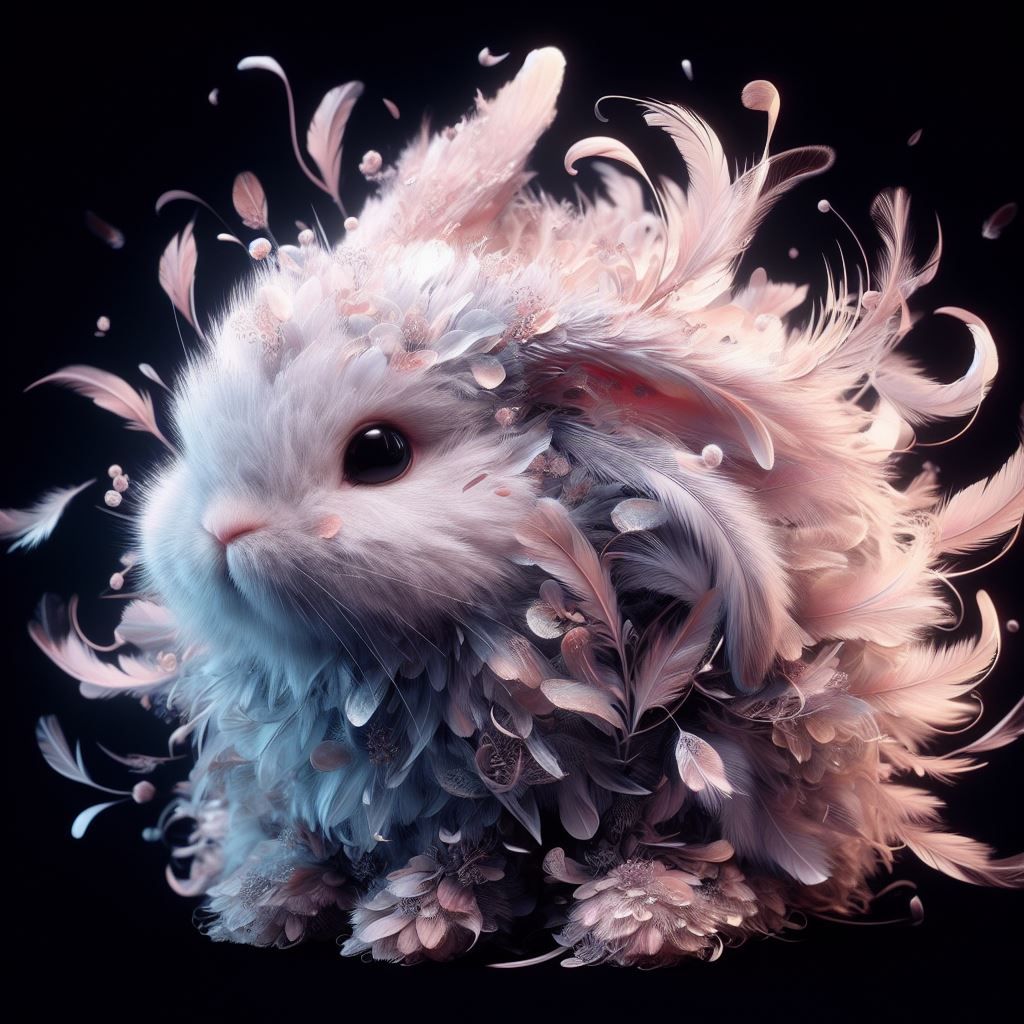 Feather bunny