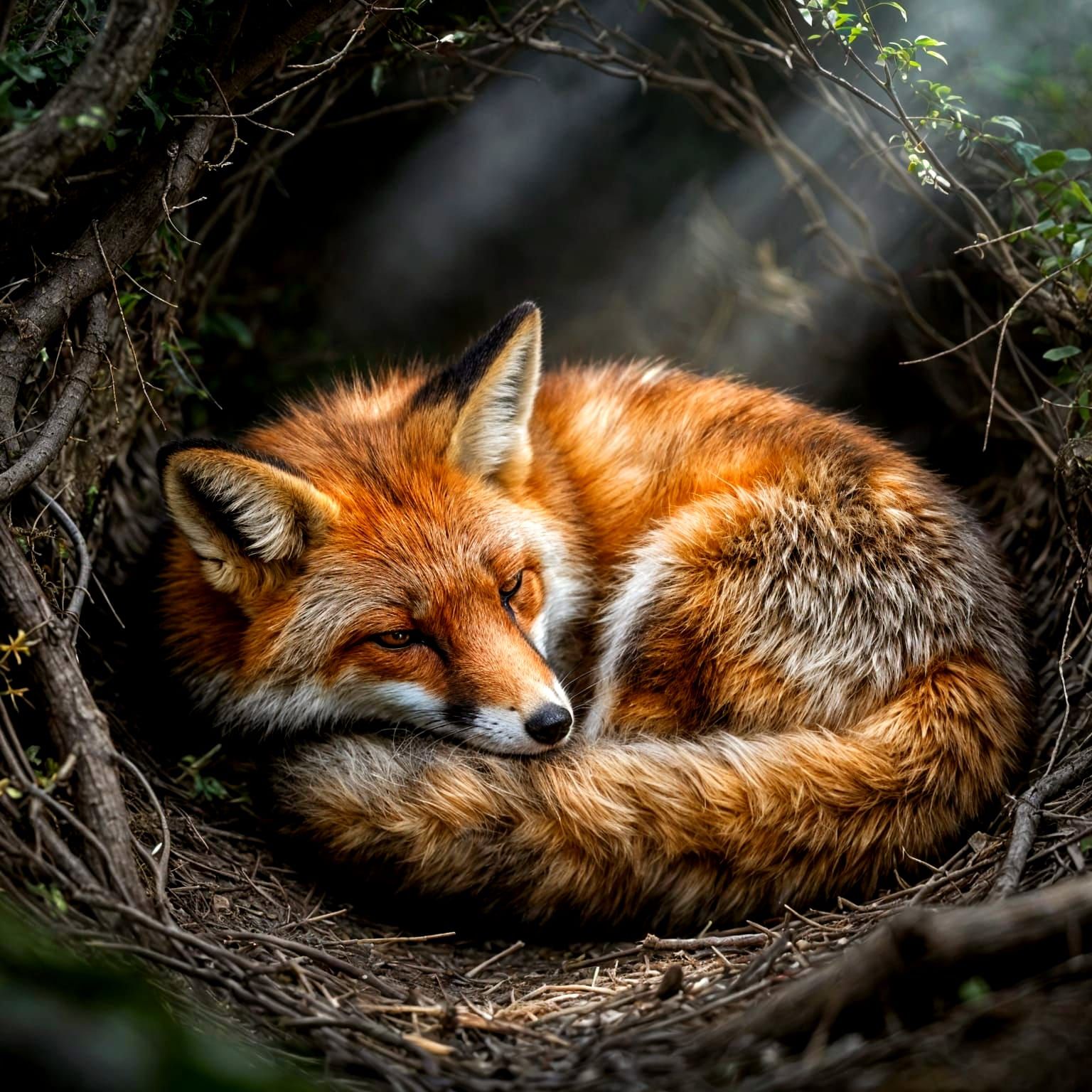 Resting fox  by @Marilyn Young