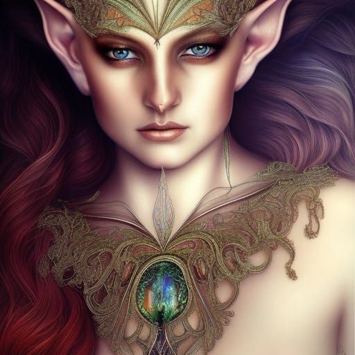 Reina élfica  by @Virginia