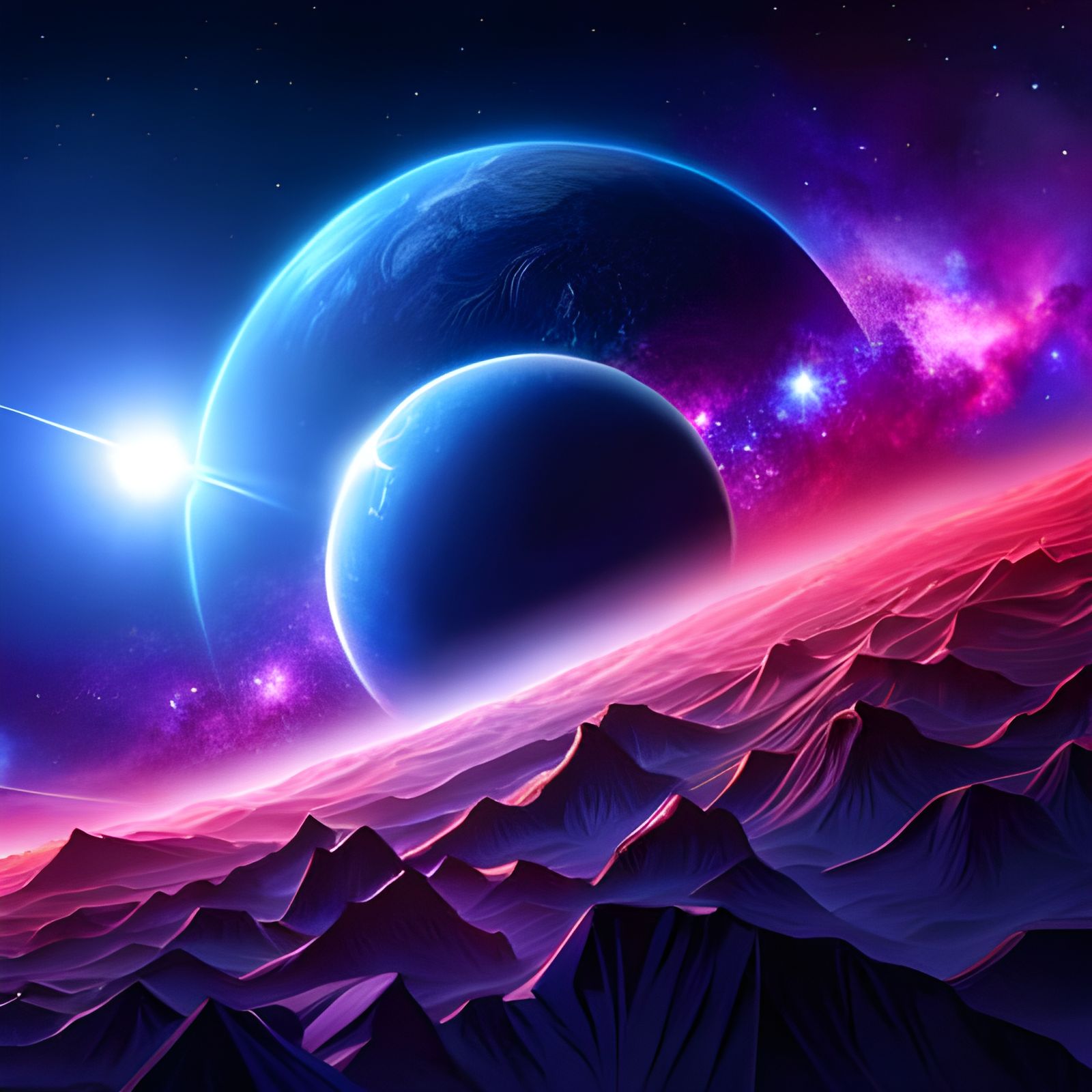 View from a Distant Moon  by @X