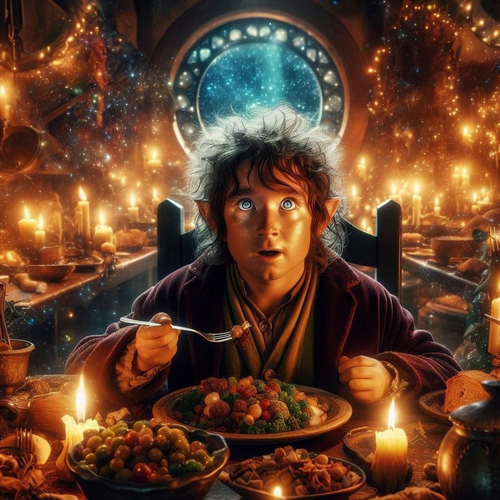Bilbo Baggins' Hobbit-Sized Meal  by @Rosie
