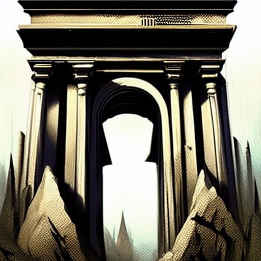 The Entrance of ancient ruins