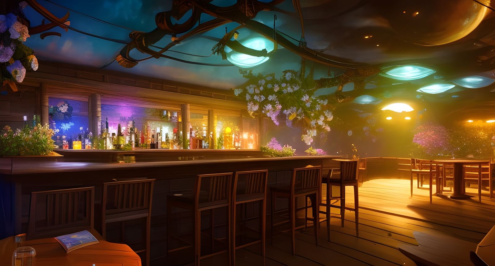 Underwater Bar - AI Generated Artwork - NightCafe Creator