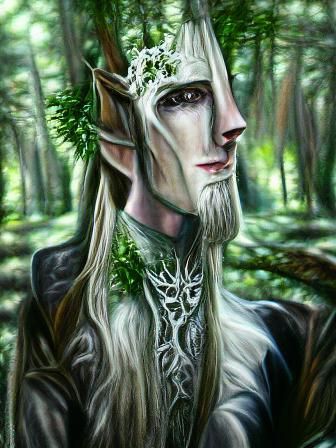 Portrait of the elven forest king