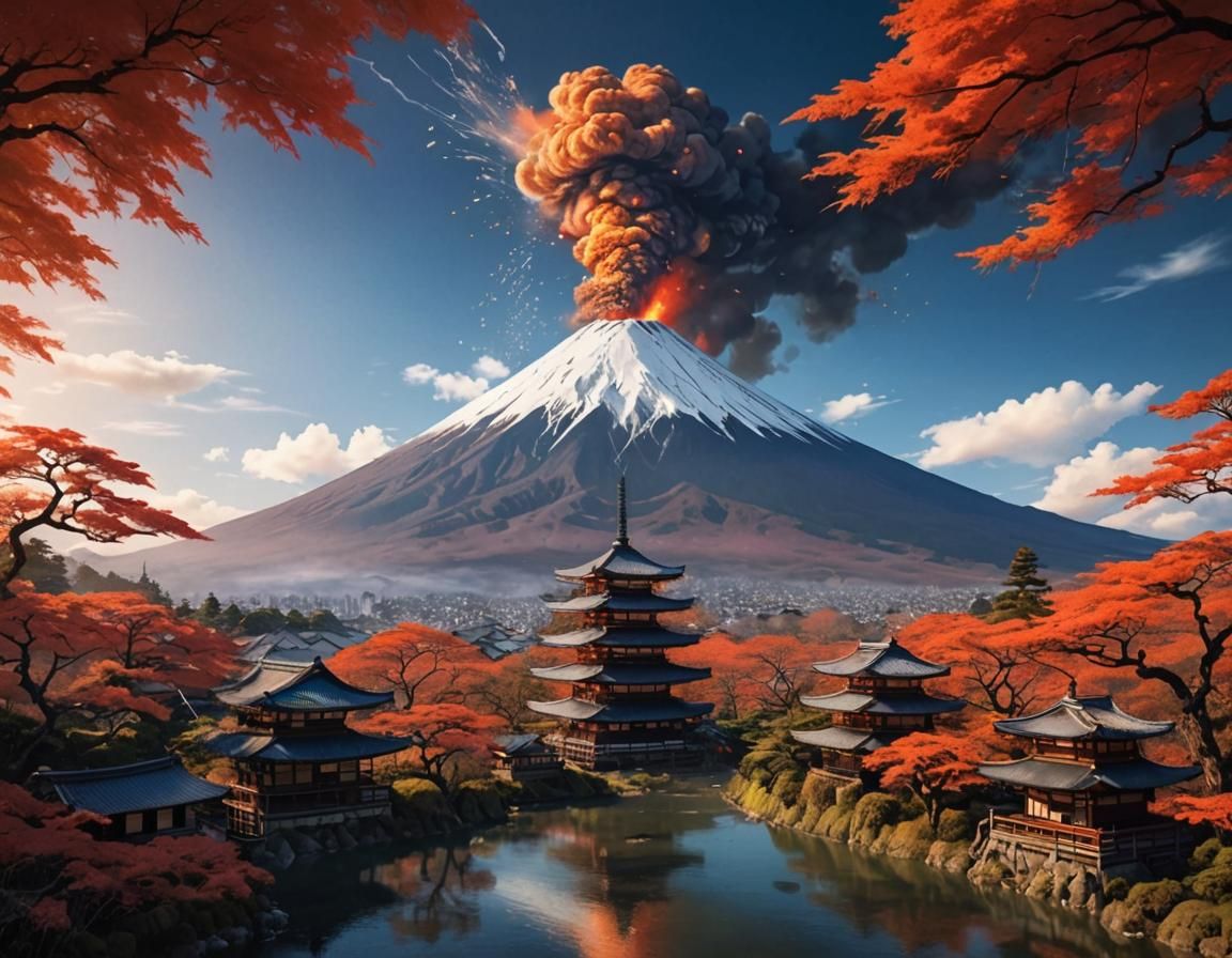 Fury of Fuji  by @Corn Clay