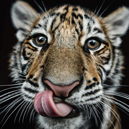  tiger  portrait  by @fluff demon 