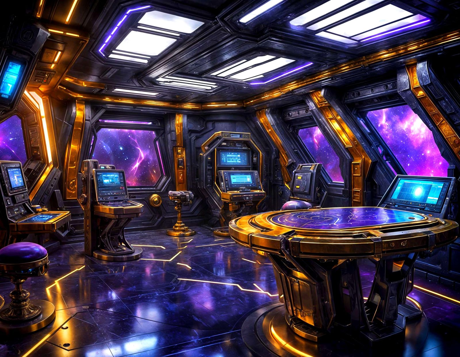 Astral Voyager Starship Comand Center